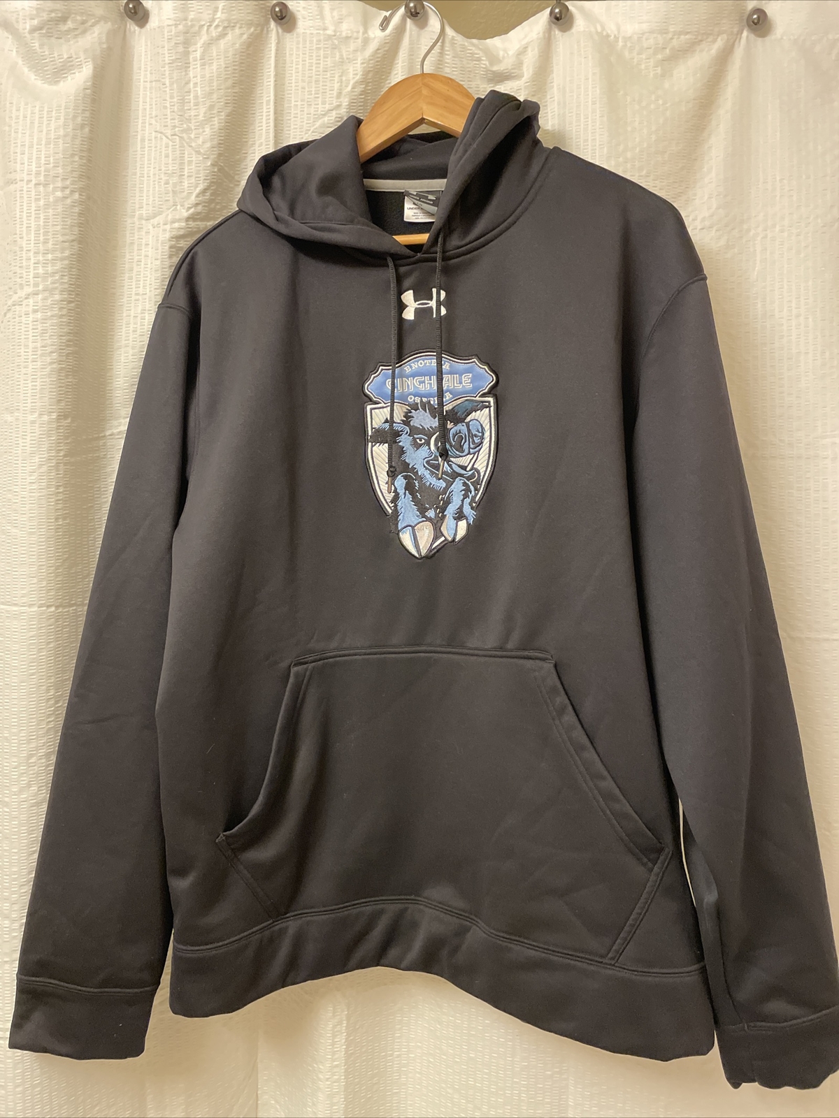 mens Under Armour Hoodie Size L Black