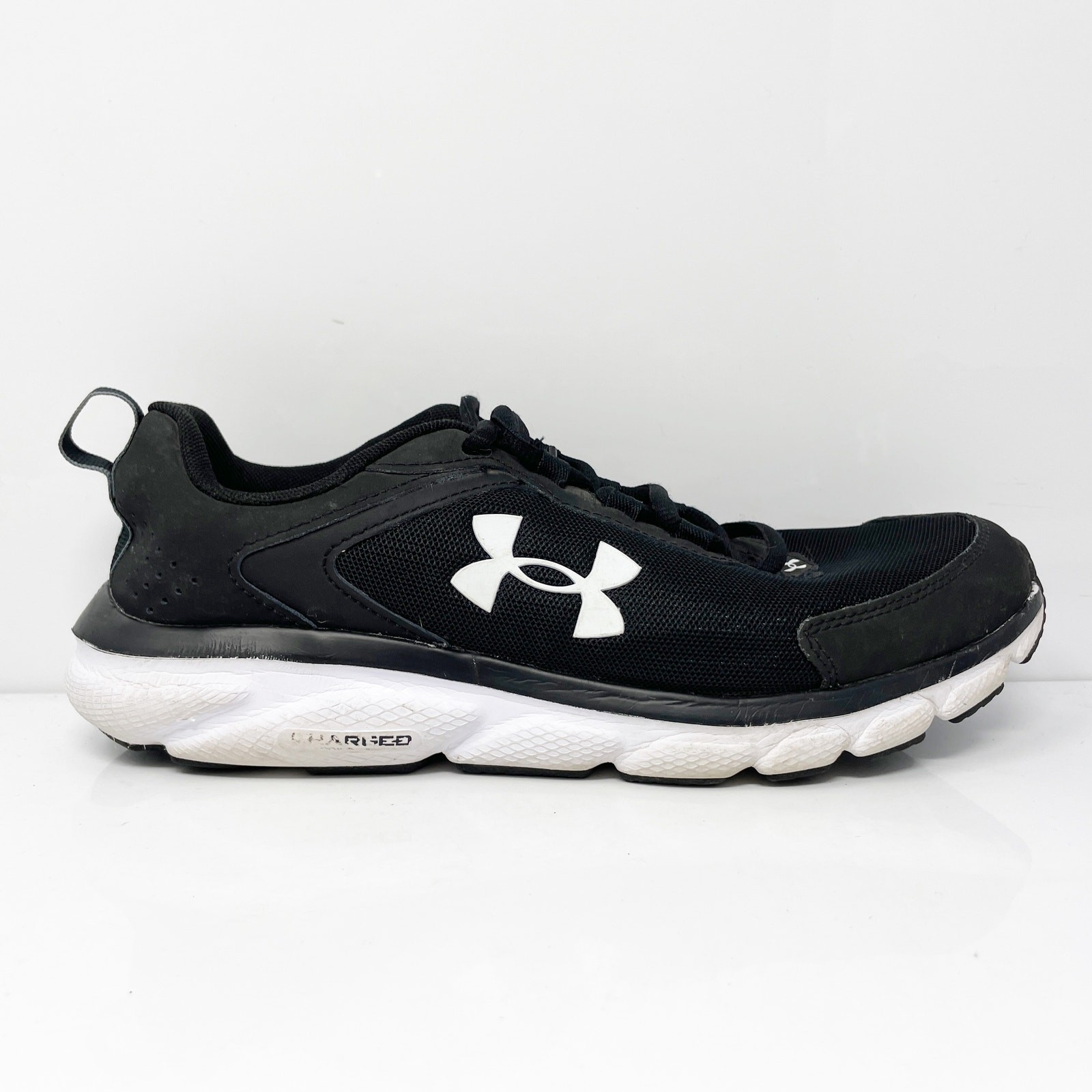 Under Armour Mens Charged Assert 9 3024590-001 Black Running Shoes Sneakers 9