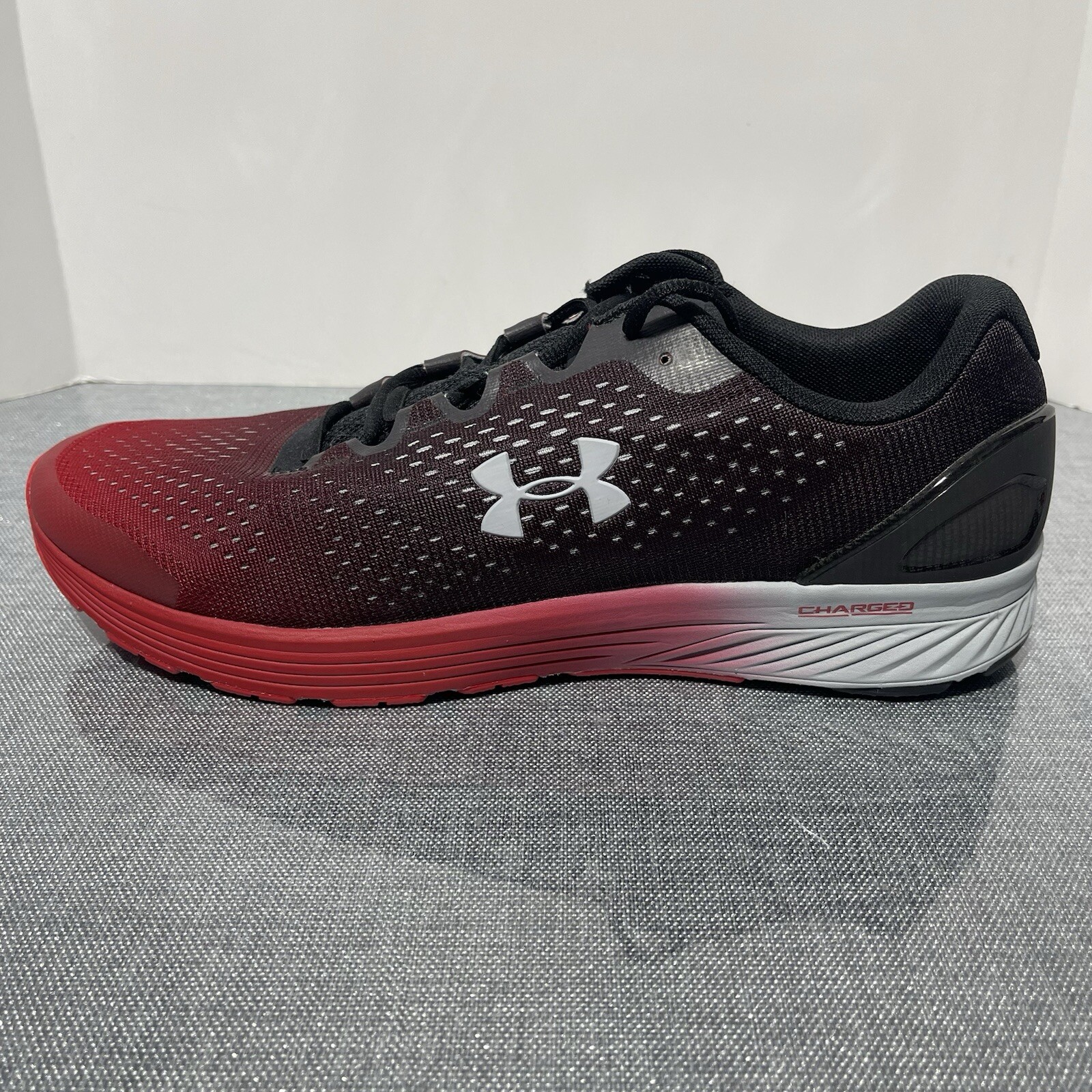 Under Armour Mens Charged Bandit 4 3020319-005 Red Running Shoes Sneakers Sz 14