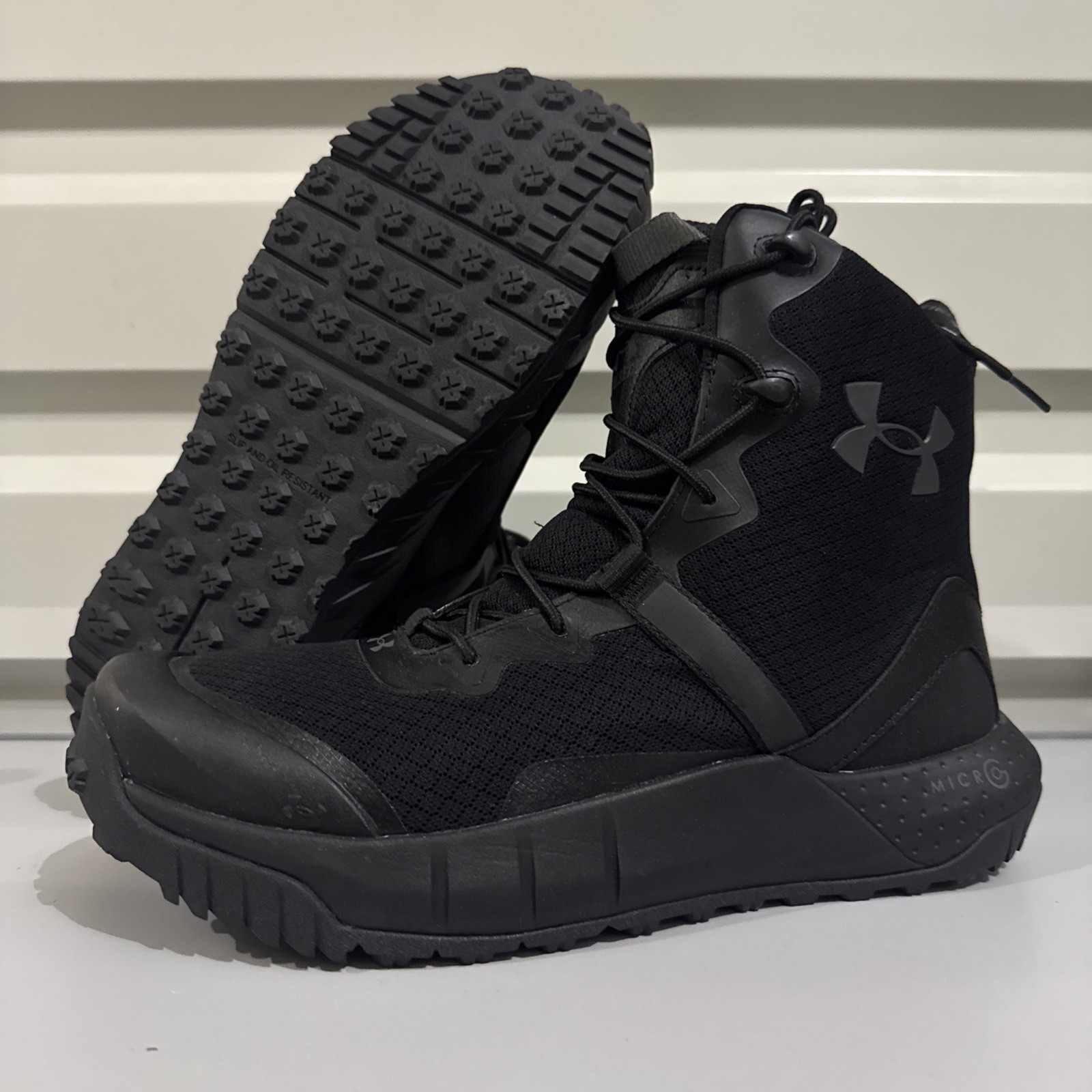 Under Armour Micro G Valsetz Mid Tactical Boots Black 3023743-001 Men’s Size 10