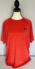 Under Armour The Tech Tee Men’s Red Short Sleeve T-shirt Size Large L Heat Gear