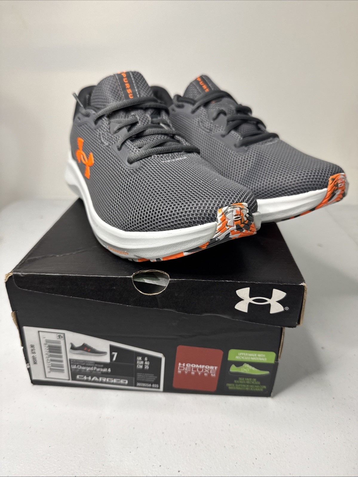 Size 7 – Under Armour Charged Pursuit 4 Men’s Shoe 3028254-025 *NEW WITH BOX*
