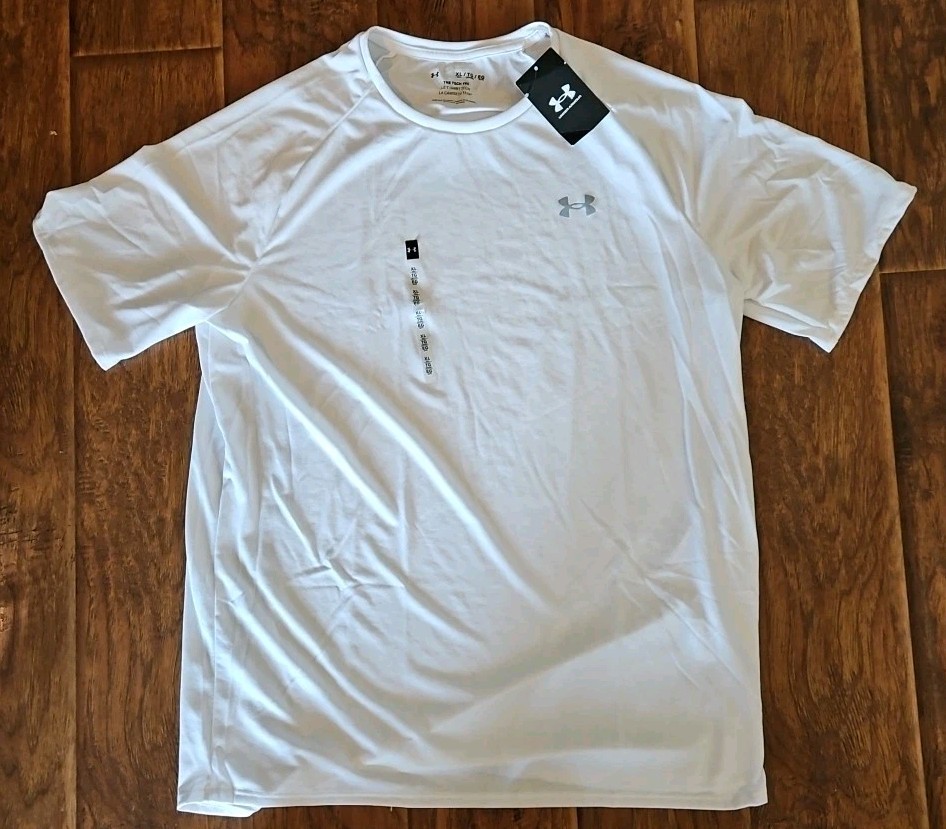 Men’s Under Armour The Tech Tee Polyester T-Shirt XL White
