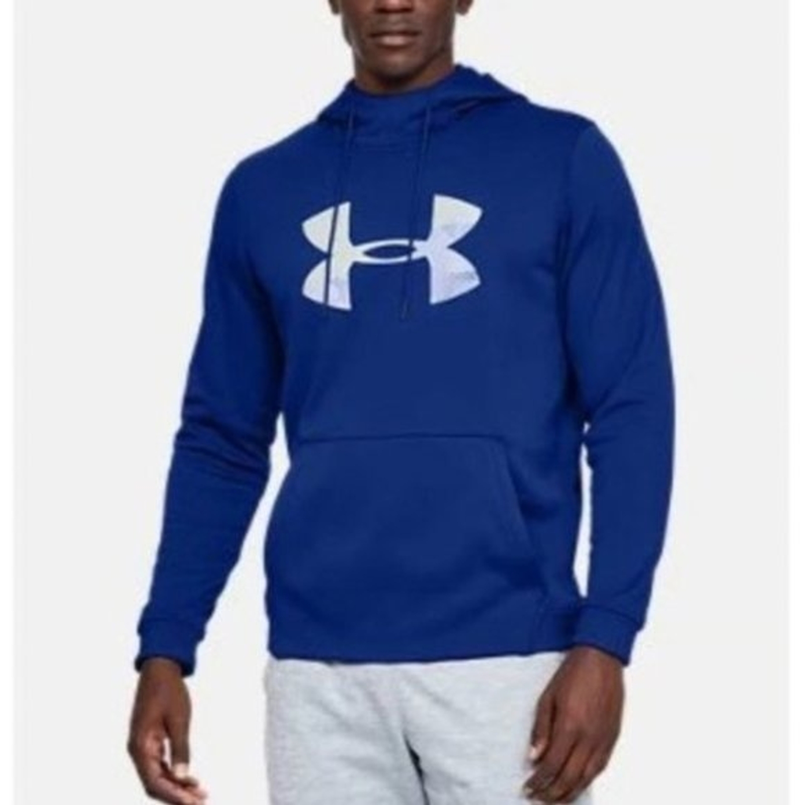 Under Armour Fleece Big Logo Hoodie Size Large NEW