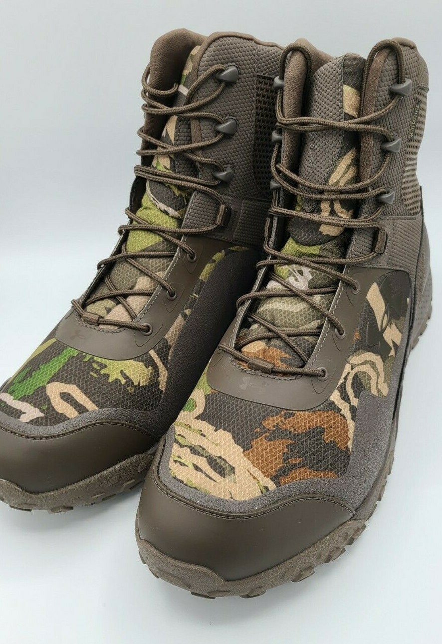 Under Armour UA Valsetz RTS 1.5 Boots Ridge Reaper Camo Brown Green Men Size 14