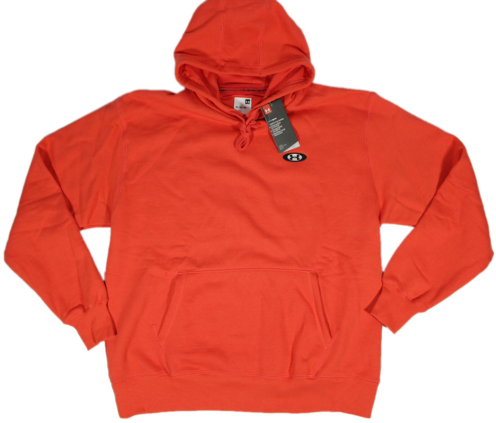 UNDER ARMOUR heavyweight Originators Hoodie- XL- NEW- $65 UA orange sweatshirt