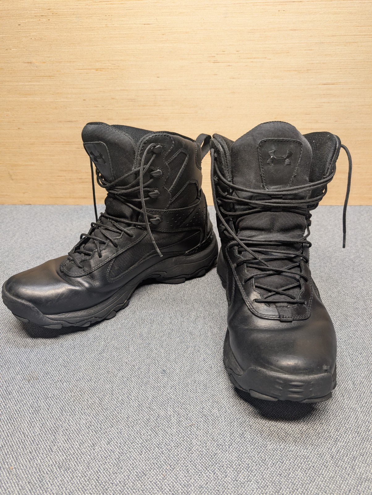 Under Armour Men’s Black Tactical Gore-Tex Boots Size 11.5 Leather Fabric