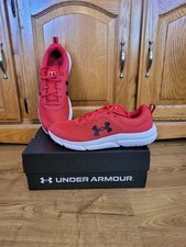 Under Armour Mens Size 11.5 UA Charged Assert 10 Red Athletic Shoe Sneaker NEW