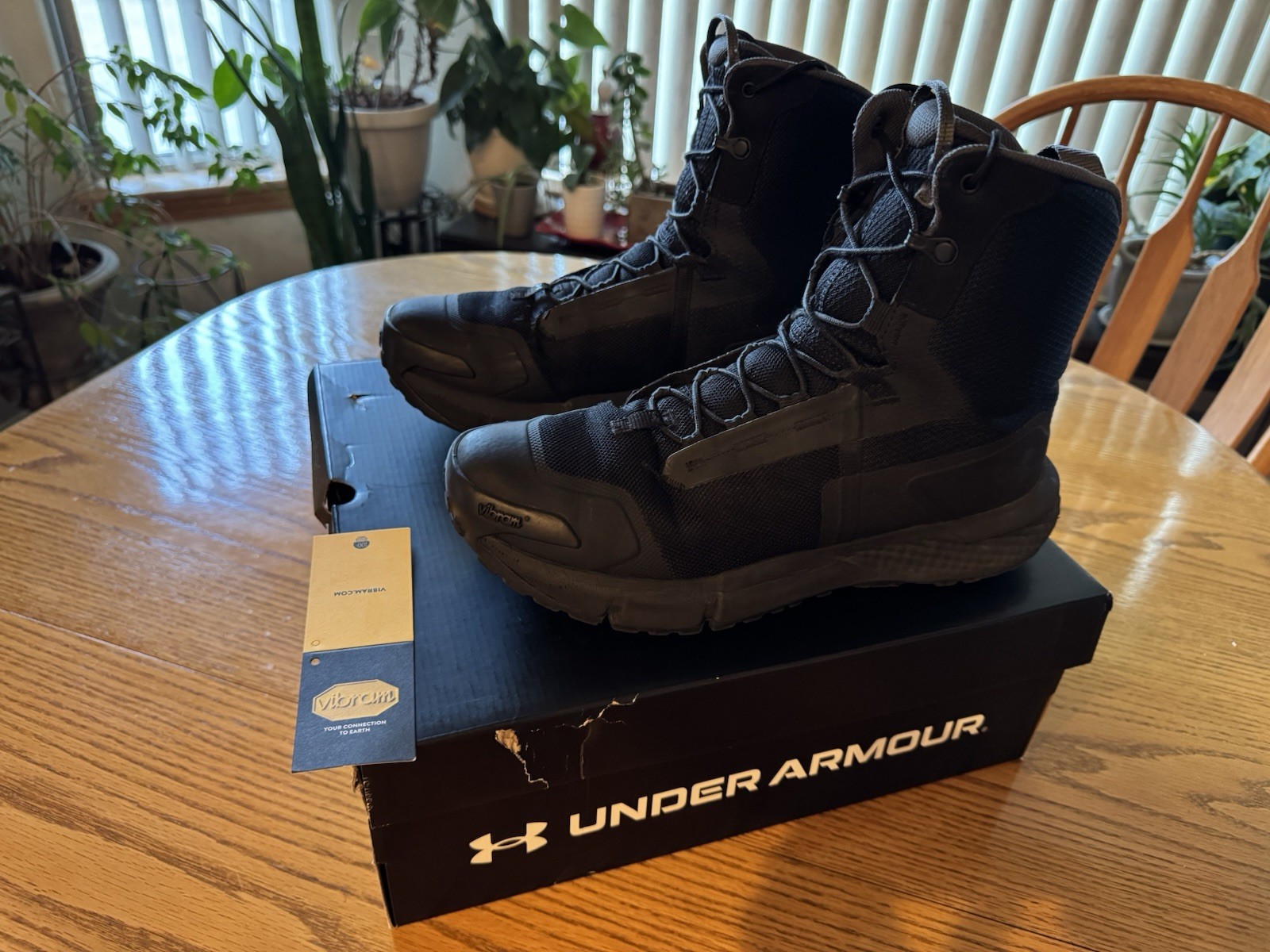 Under Armor Valsetz Tactical Charged Boots Black Men’s 10