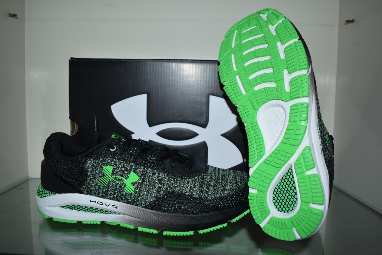 Under Armour Men’s UA HOVR™ Intake 6 Running Shoes  3026134 005 Green/Gray/Black