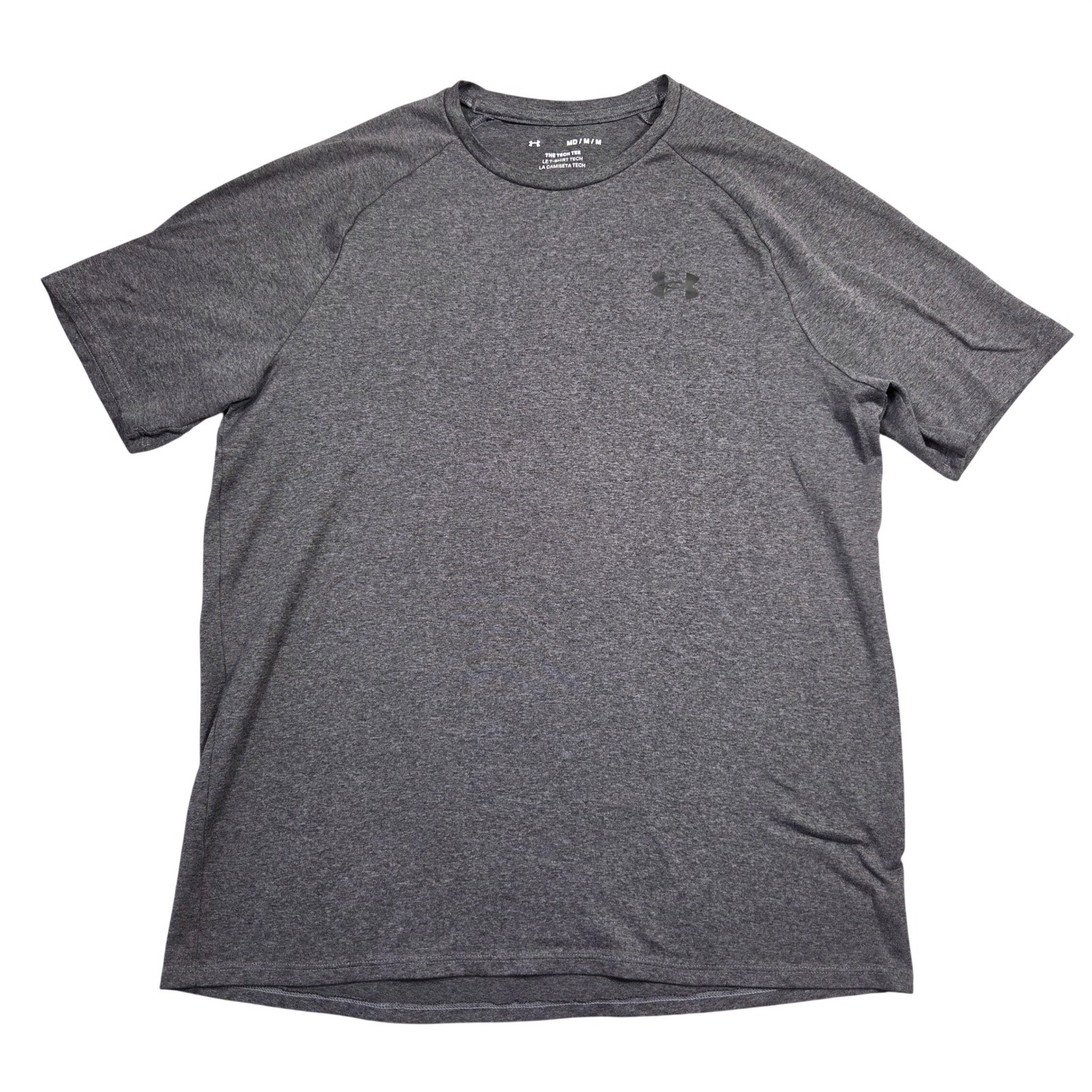 Under Armour Men M The Tech Tee Heathered Short Sleeve Athletic Shirt Athleisure
