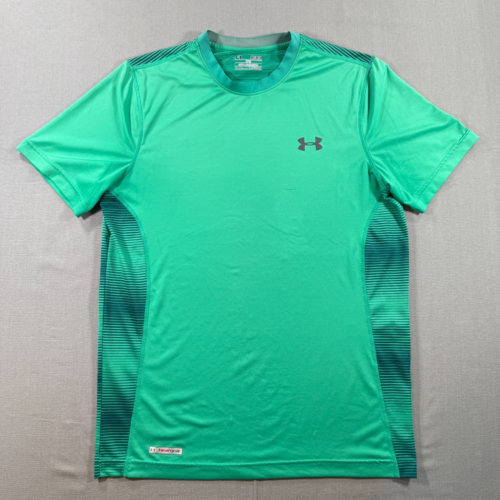 Under Armour Short Sleeve Compression Shirt Mens Medium Green Fitted UA