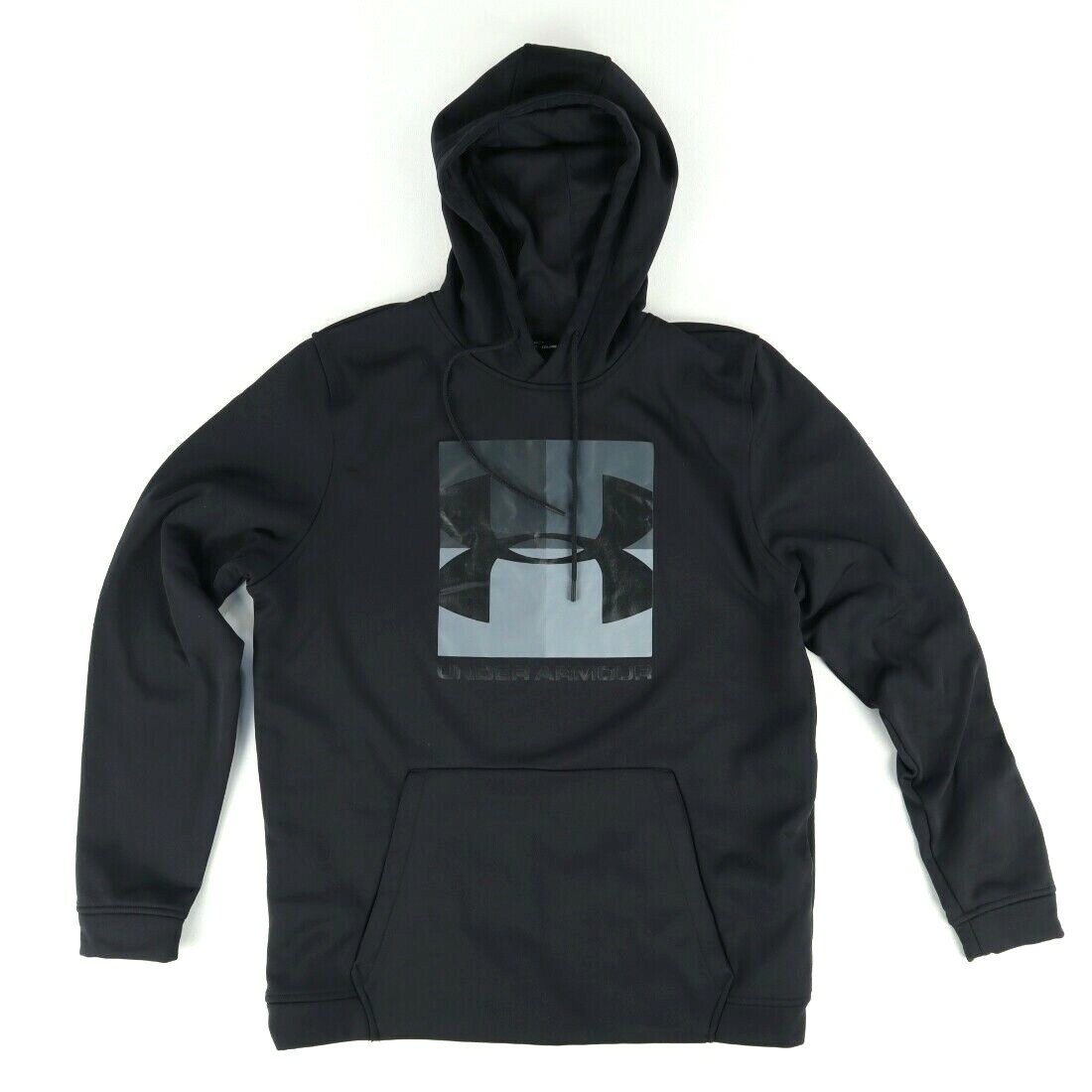 Under Armour 1345717 Mid-Weight Hoodie Hooded Sweatshirt Black Men’s L