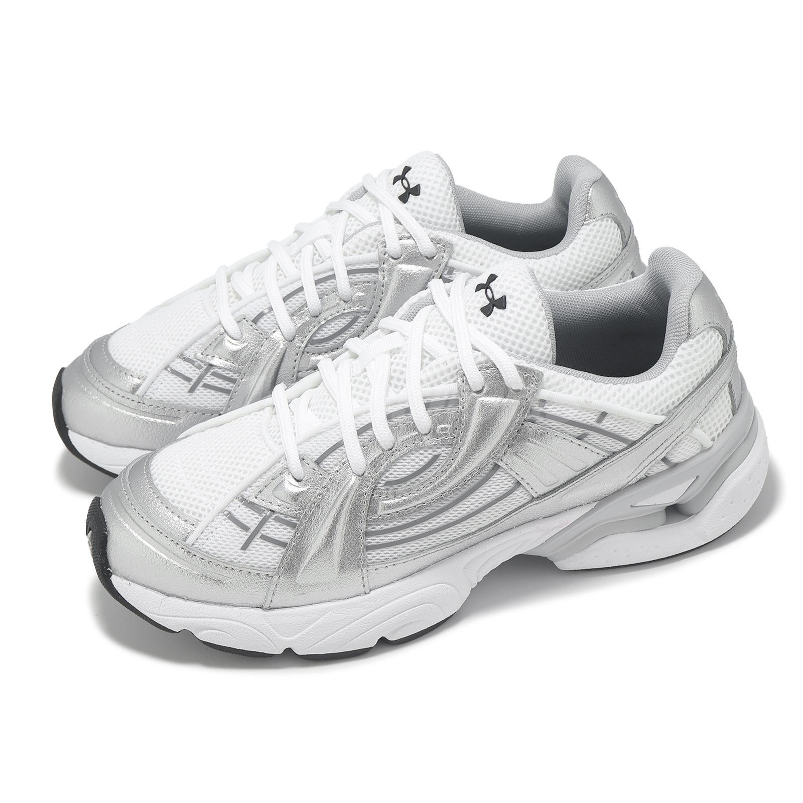 Under Armour Sola UA White Silver Men Unisex Lifestyle Casual Shoes 6005284-100