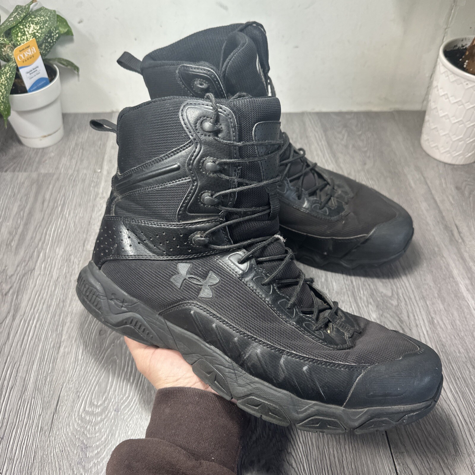 Under Armour Valsetz 2.0 Tactical Boots Black 1296759–001 Men’s Size 14