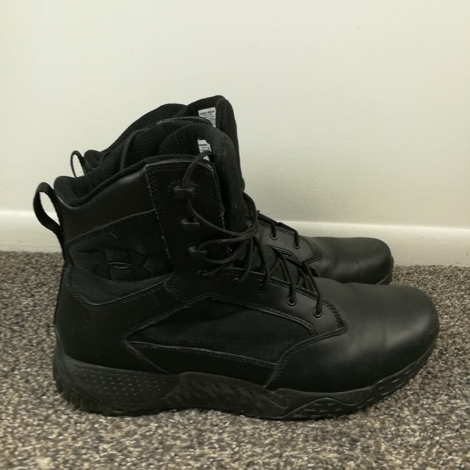 Under Armour UA Stellar TAC Boots Reg 8″ Tactical Black 1268951-001 Men Size 14