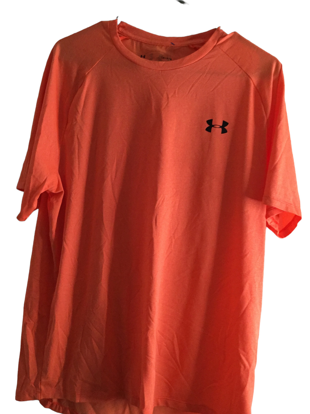 Under Armour The Tech Tee Orange S/S T-Shirt Size LG. EUC