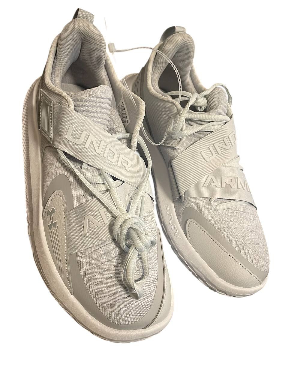 Under Armour Unisex Training Shoes White Gray Men’s 10 / Women’s 11.5 NEW