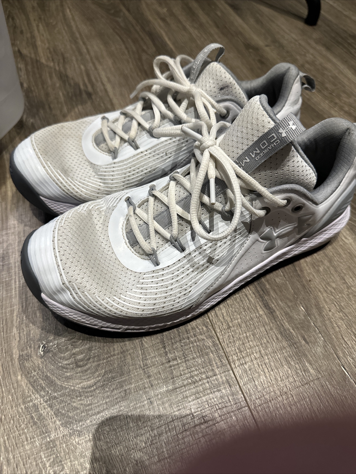 Under Armour Mens Charged Commit Tr 3 Gray Running Shoes Size 12.5