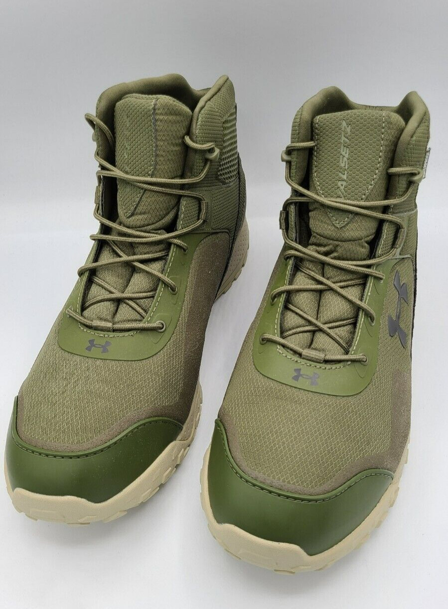 Under Armour Men’s Valsetz 1. 5 Sneaker Tactical Boots Size 14 Green Khaki
