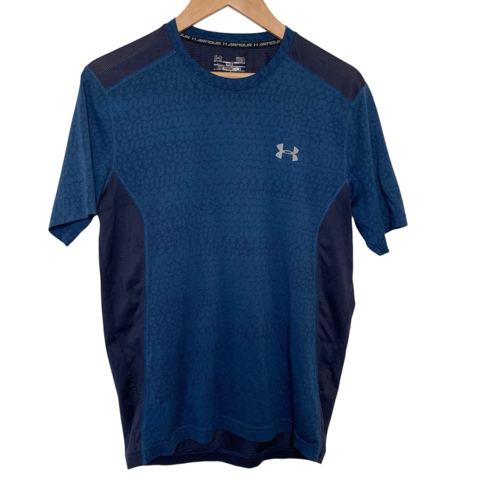 Under Armour Men’s M The Tech Tee Blue Short Sleeve Lightweight Performance