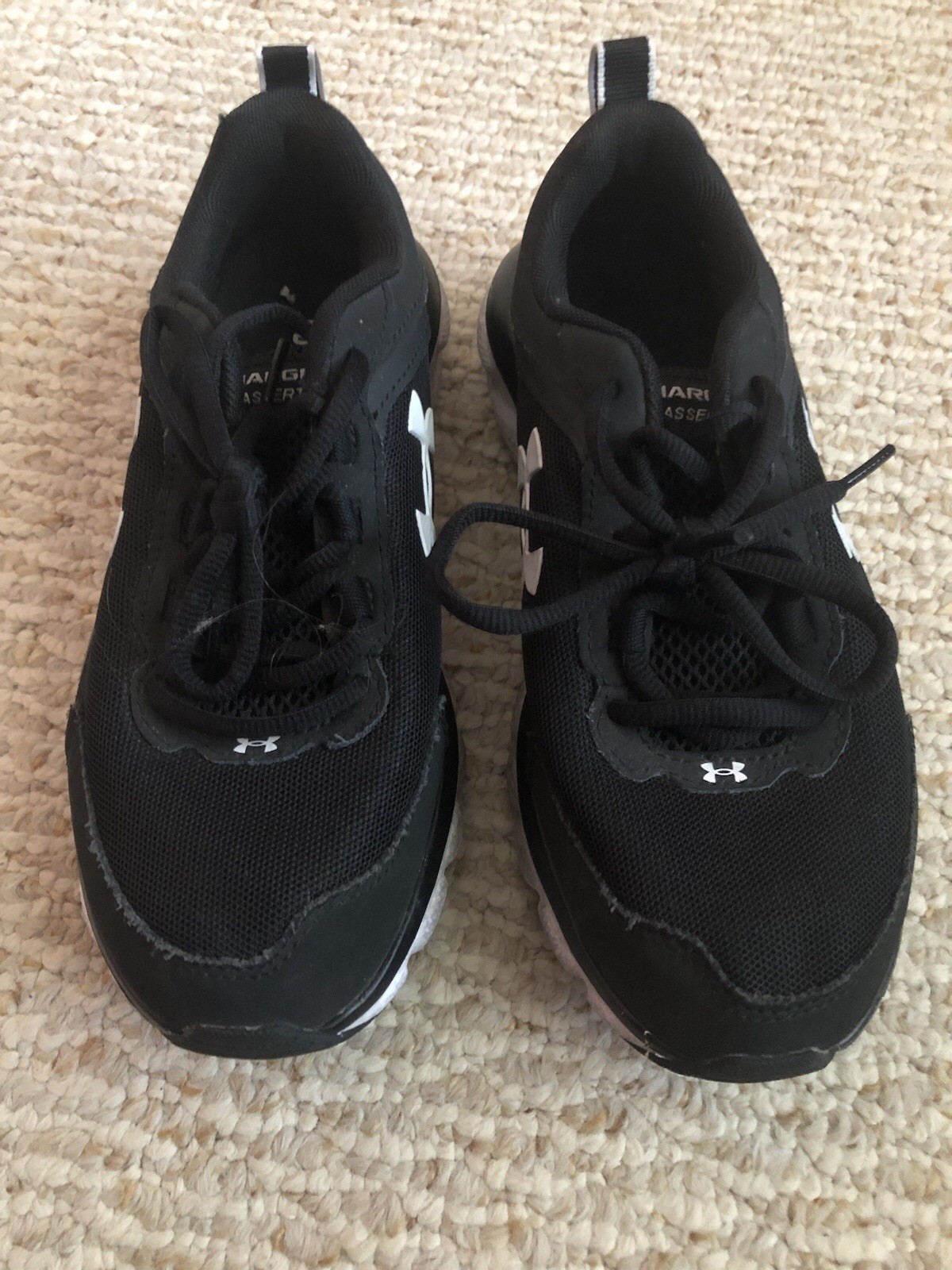 Under Armour Charged Assert Black Running Shoes Sneakers 3024862-001 Men’s 7