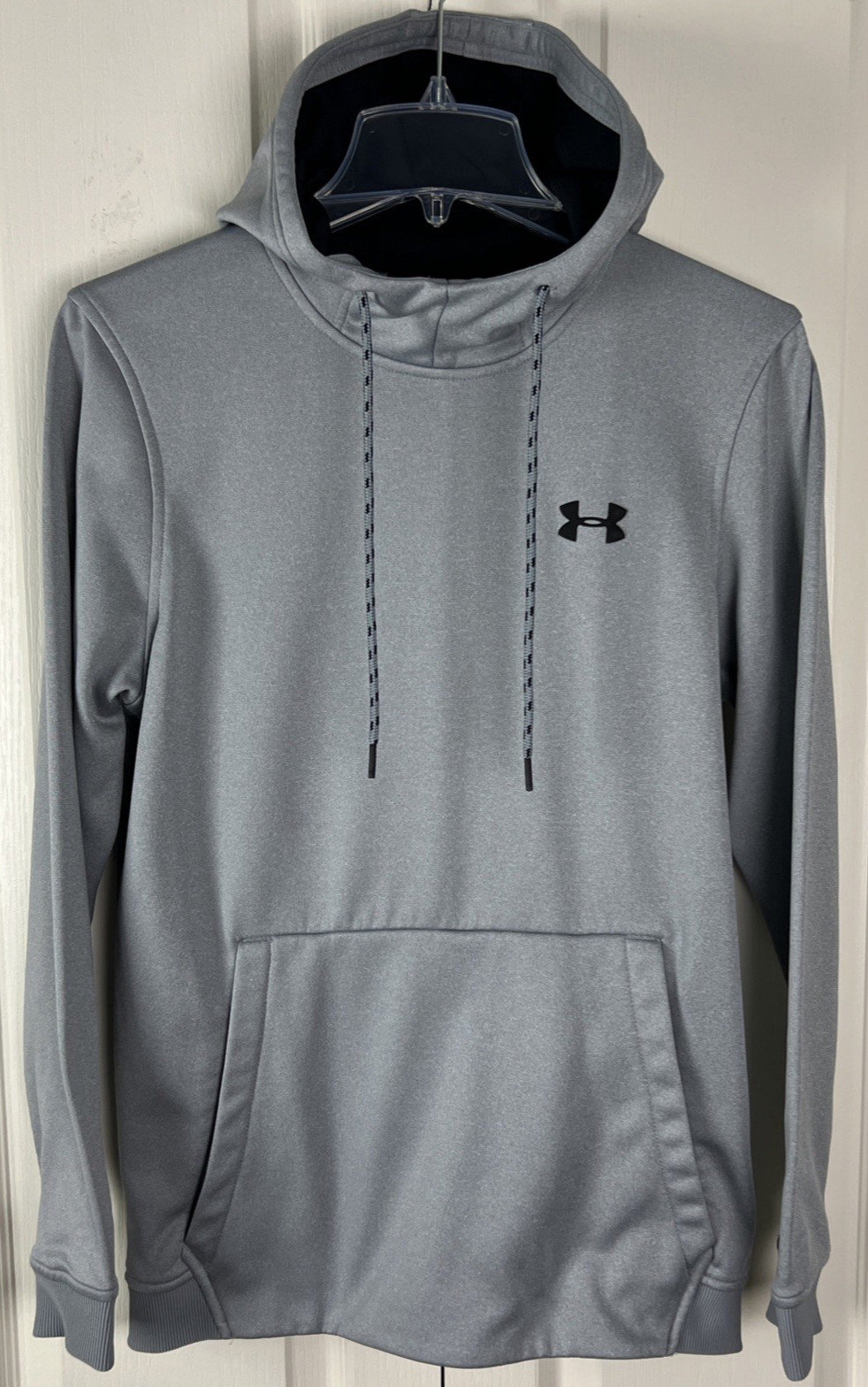 Under Armour Hoodie Sz Small Coldgear Loose Pullover Sweatshirt Grey Hooded C14