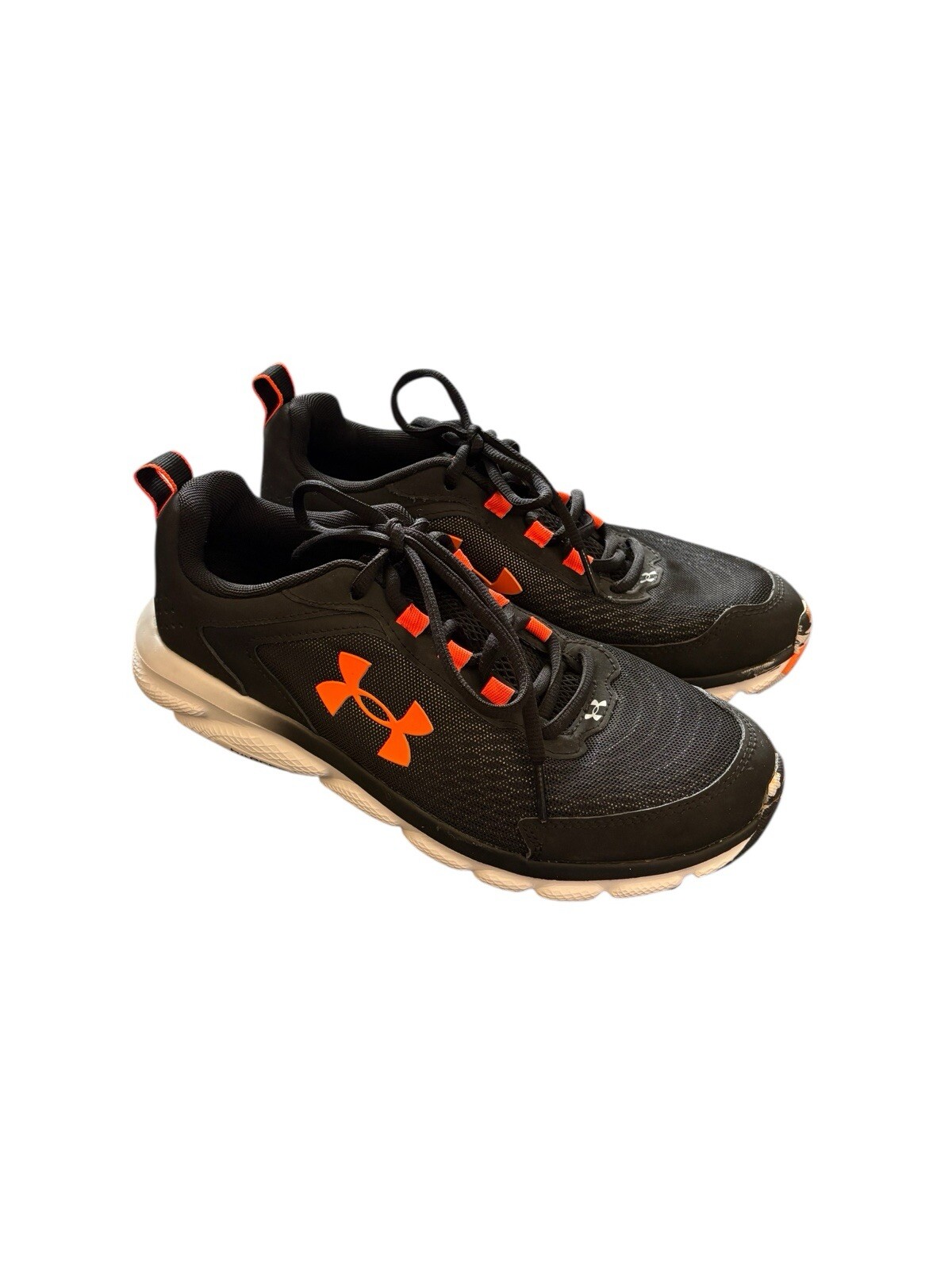 Under Armour Men’s Charged Assert 8 Marble Running Shoe Black Orange