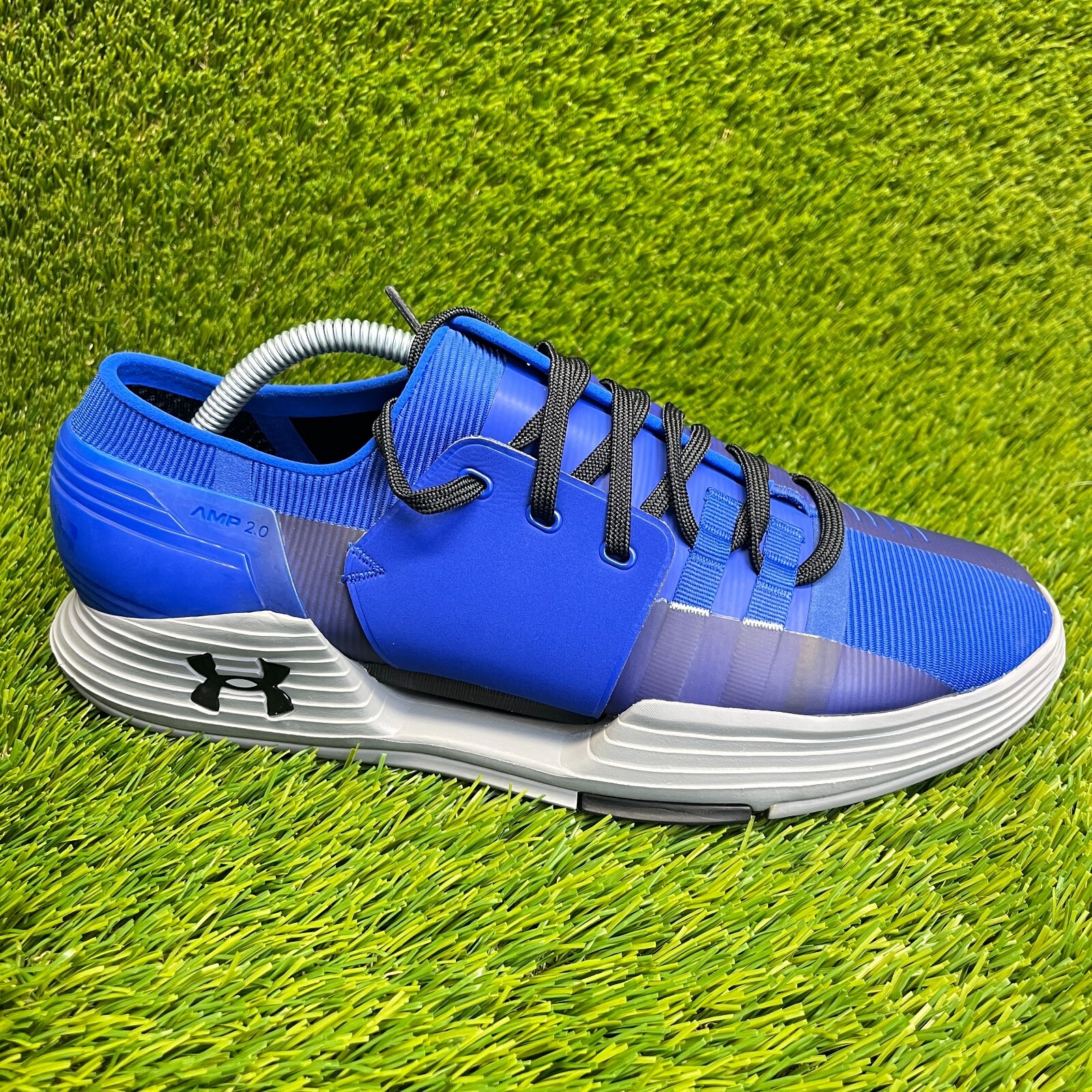 Under Armour Speedform AMP 2.0 Mens Size 10 Blue Gray Running Shoes Sneakers