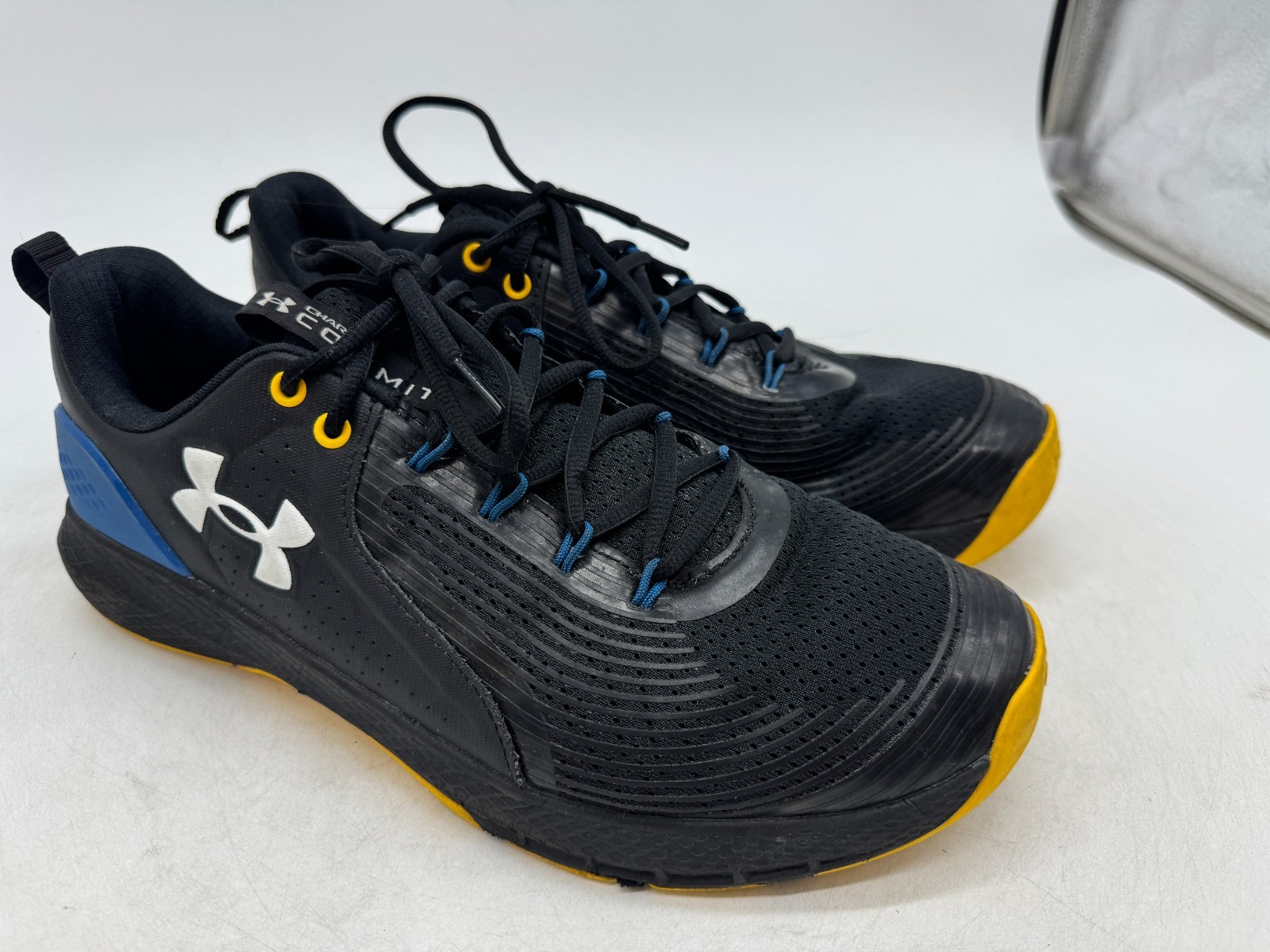 Under Armour Charged Commit TR 3 Athletic Shoes Men Black Lace-Up Sneaker – 11.5