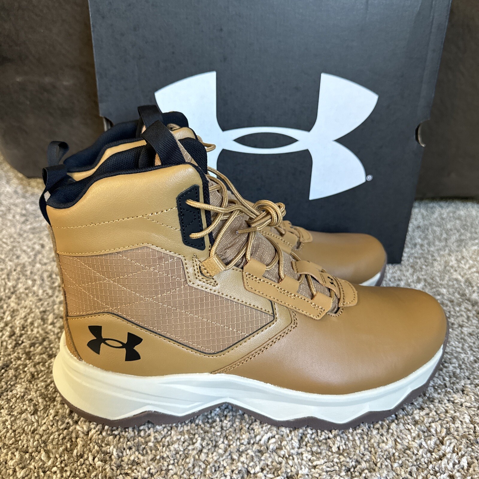 Under Armour Men’s UA Stellar G2 6″ Tactical Duty Brown Hiking Boots Mens 9 NEW