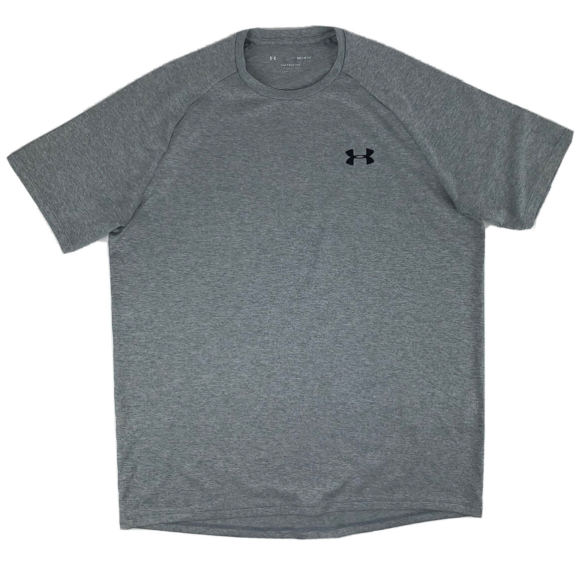 Under Armour The Tech Tee Men Loose Heat Gear Gray Short Sleeve T-Shirt Medium M