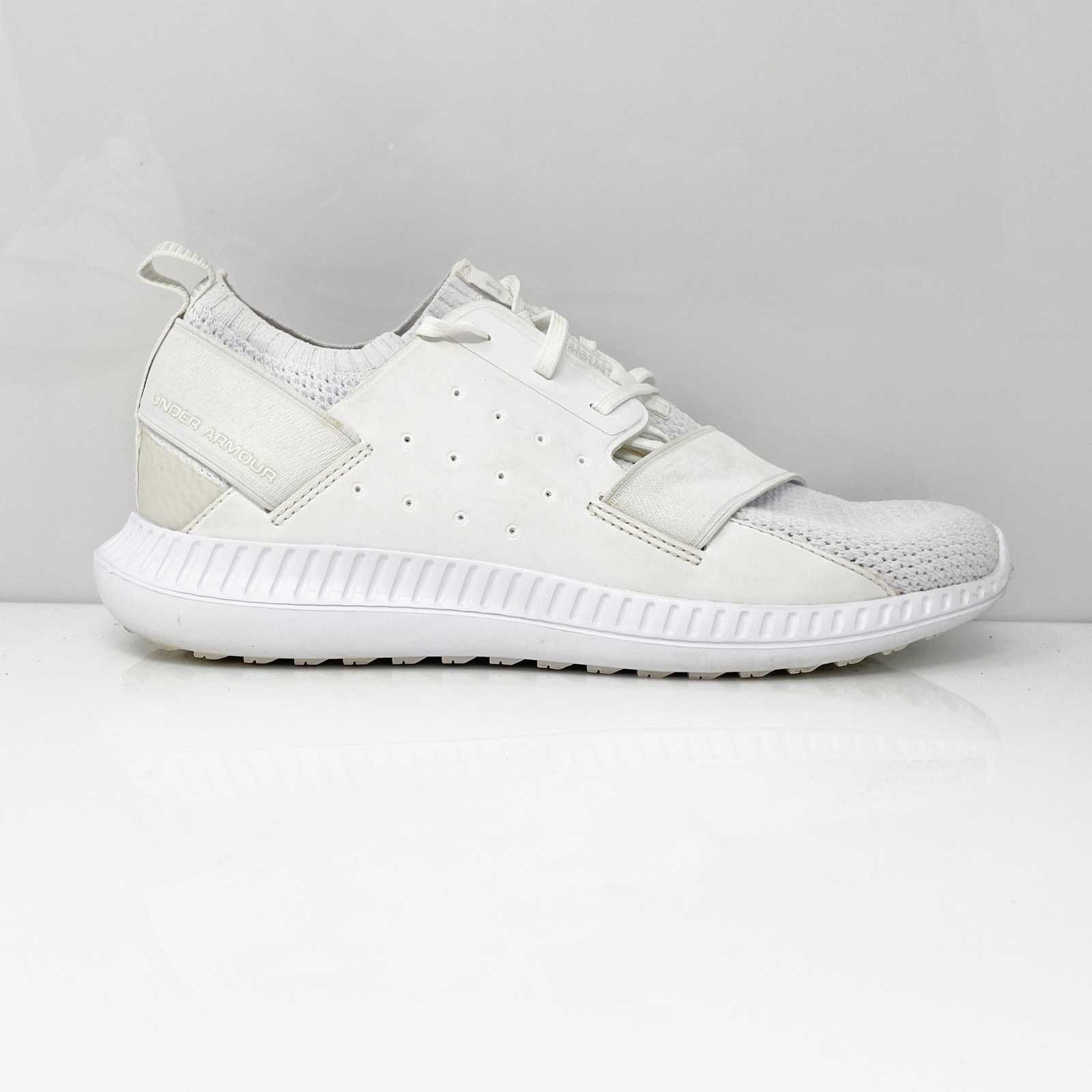 Under Armour Mens Threadborne Shift 1302504-102 White Running Shoes Sneaker Sz 7