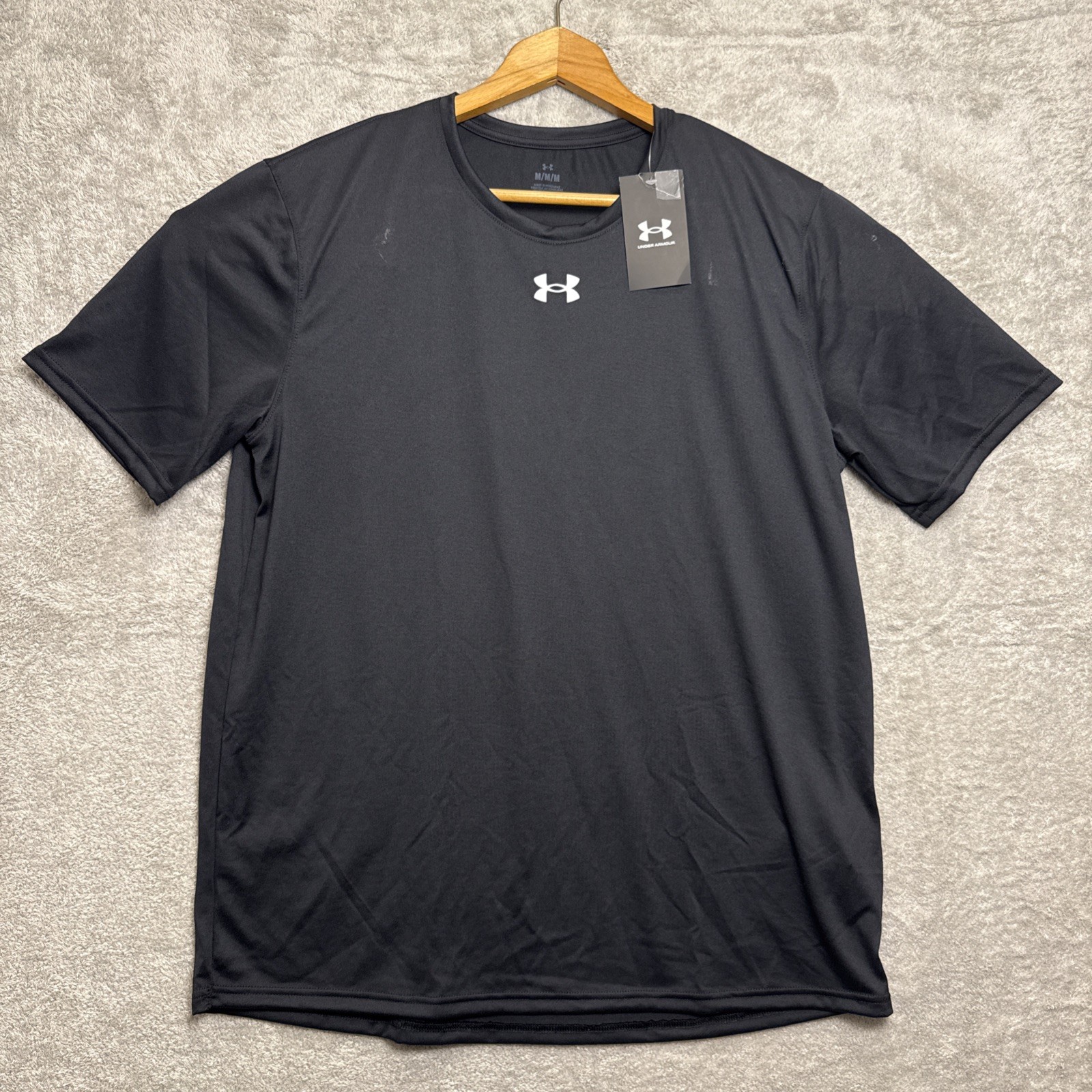 Under Armour Men’s Black Team Tech Short Sleeve Tee Medium NWT