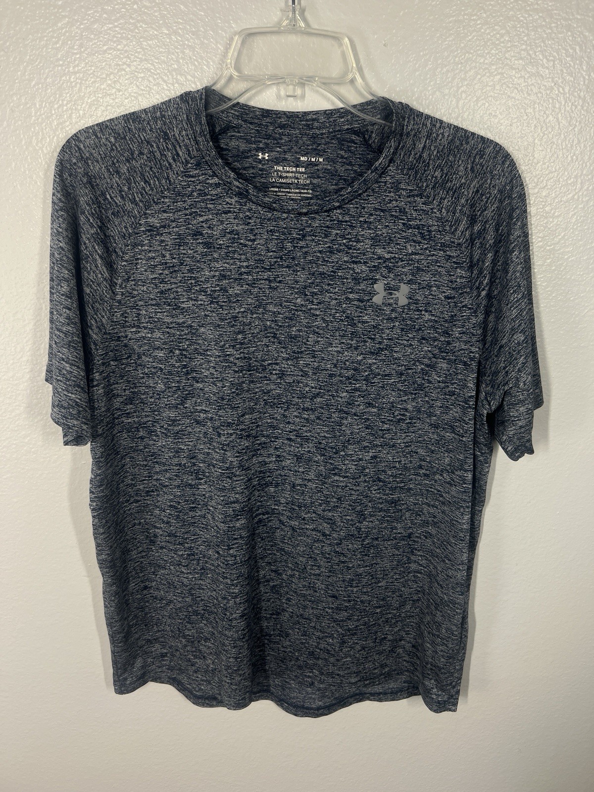 ✨Under Armour UA The Tech Tee Heat Gear Mens Size M Blue Loose Fit Shirt✨