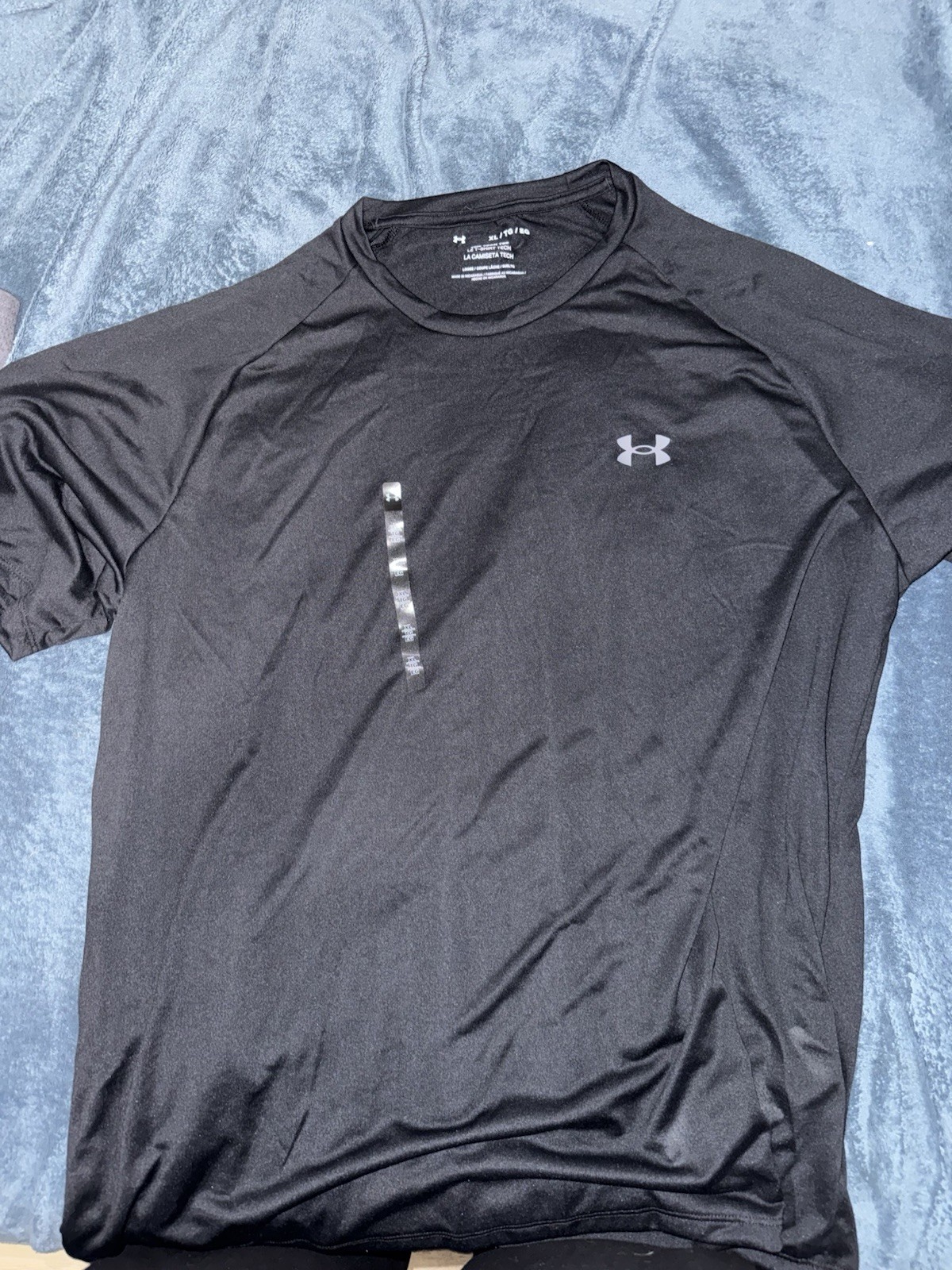 Under Armour Tech Gear Mens XL Black T Shirt New Unworn Athleisure Athletics