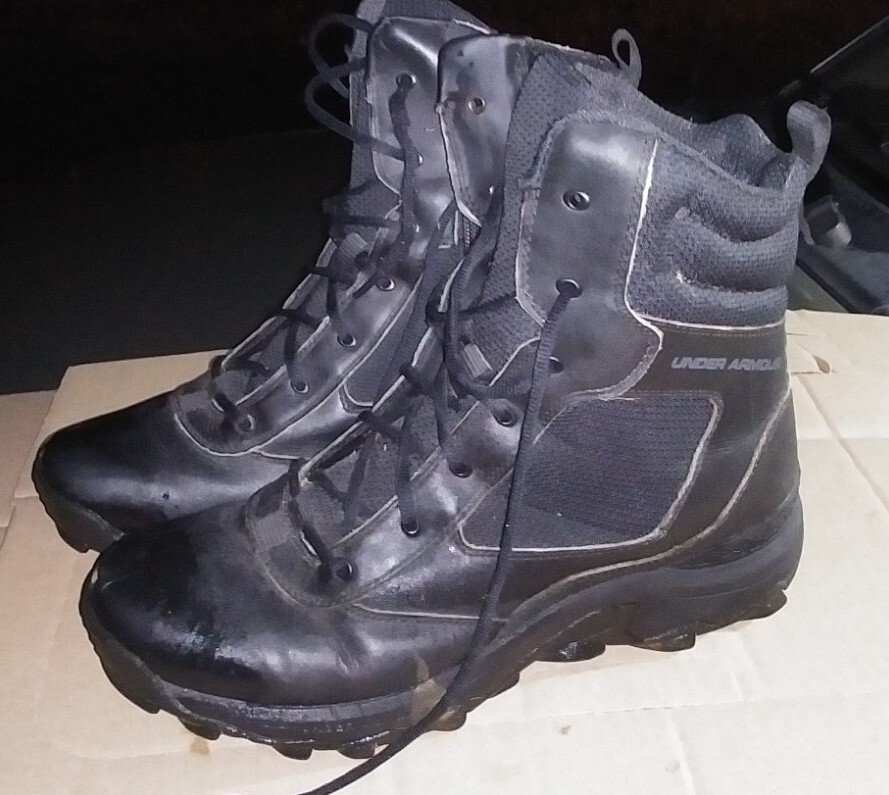 Under Armour Boots Combat Style 1230876-001 Mens Size 12 Black Tactical