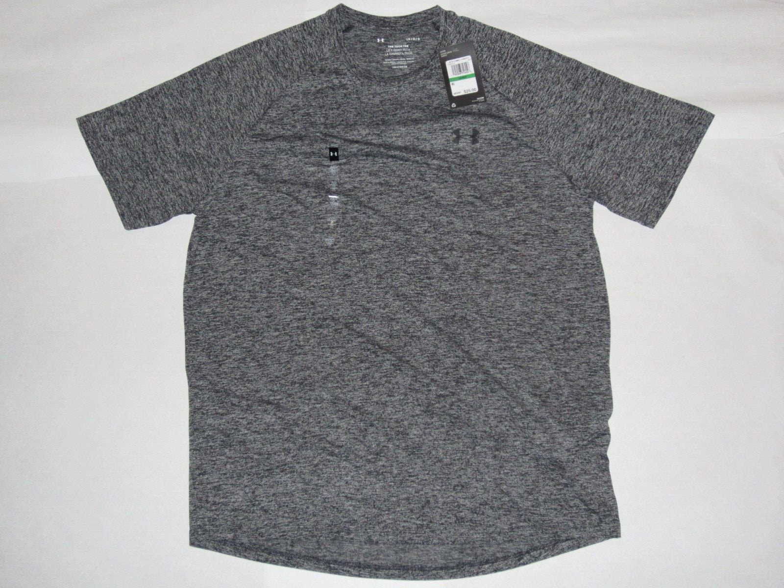 Under Armour Tech 2.0 Short Sleeve Tee Black Twist Men’s Large NEW! 1326413