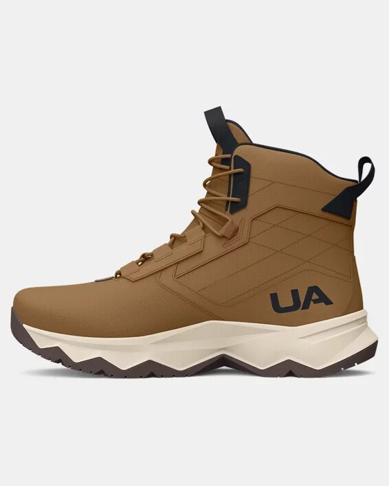UNDER ARMOUR MEN’S UA STELLAR G2 6 BROWN BOOTS SZ: 10 NWB 3025578-200