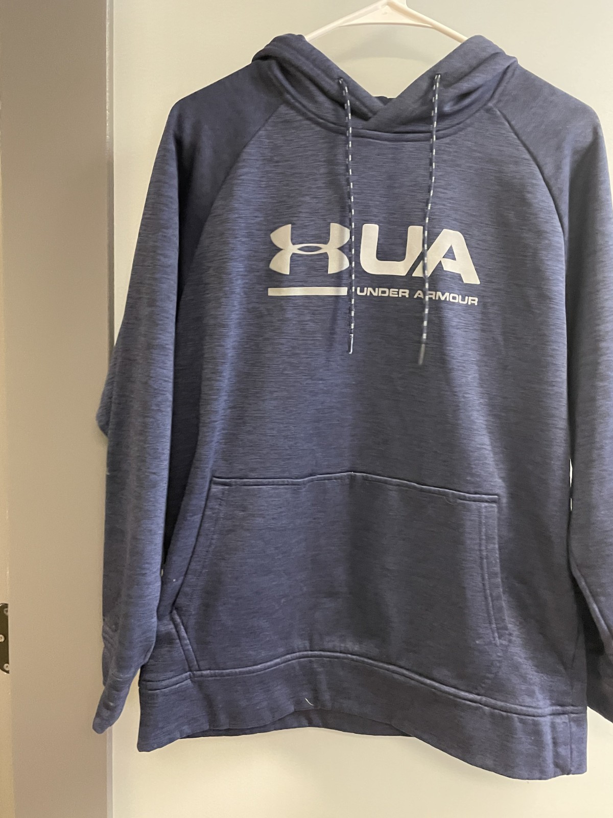 Under Armour Navy Blue Logo Hoodie Sweatshirt Size S