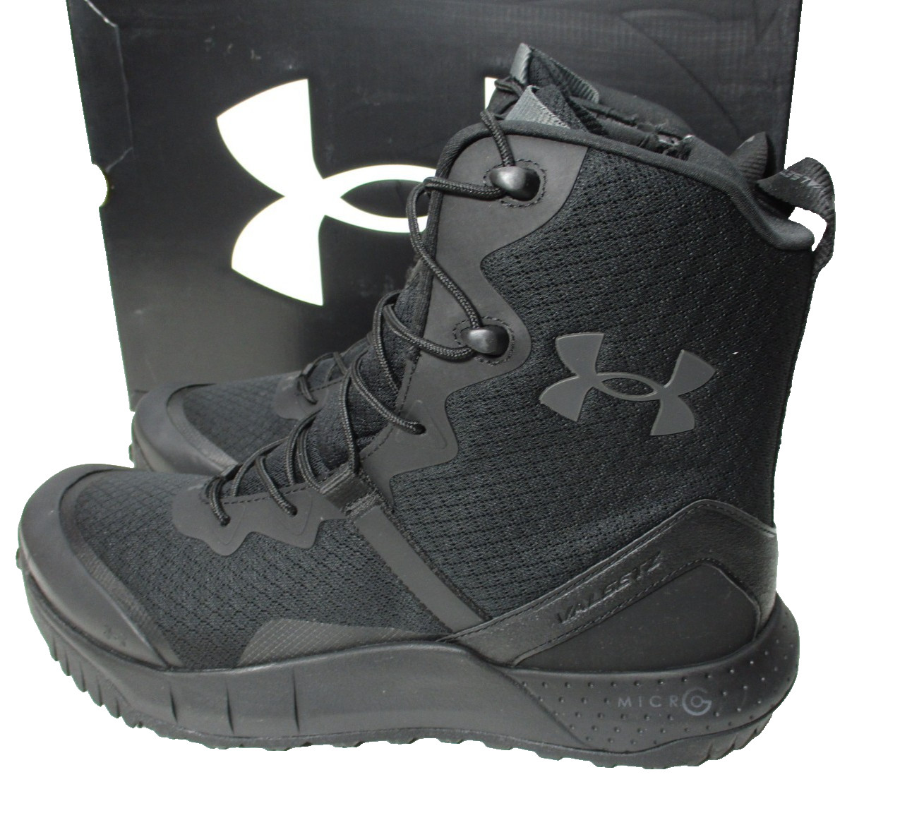 Under Armour Micro G  Valsetz Zip 8″ Tactical Boot Mens Sz 10.5 Black