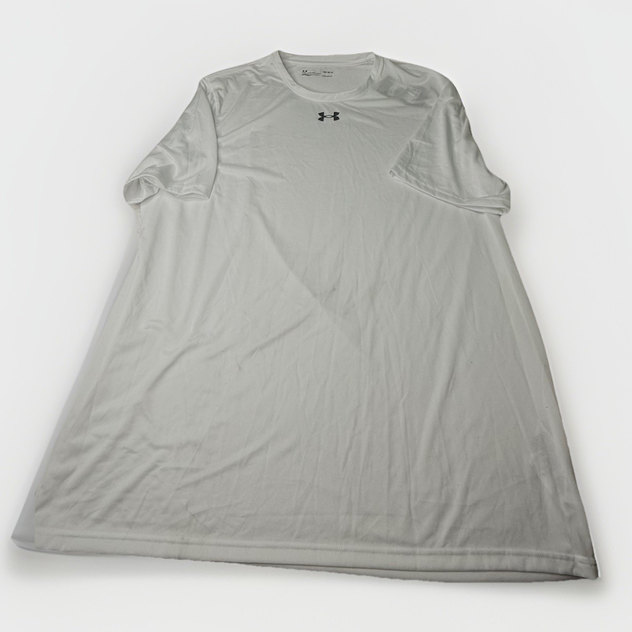 Under Armour mens locker tee shirt 1305775 white sz L Lightweight Comfort NWT!!