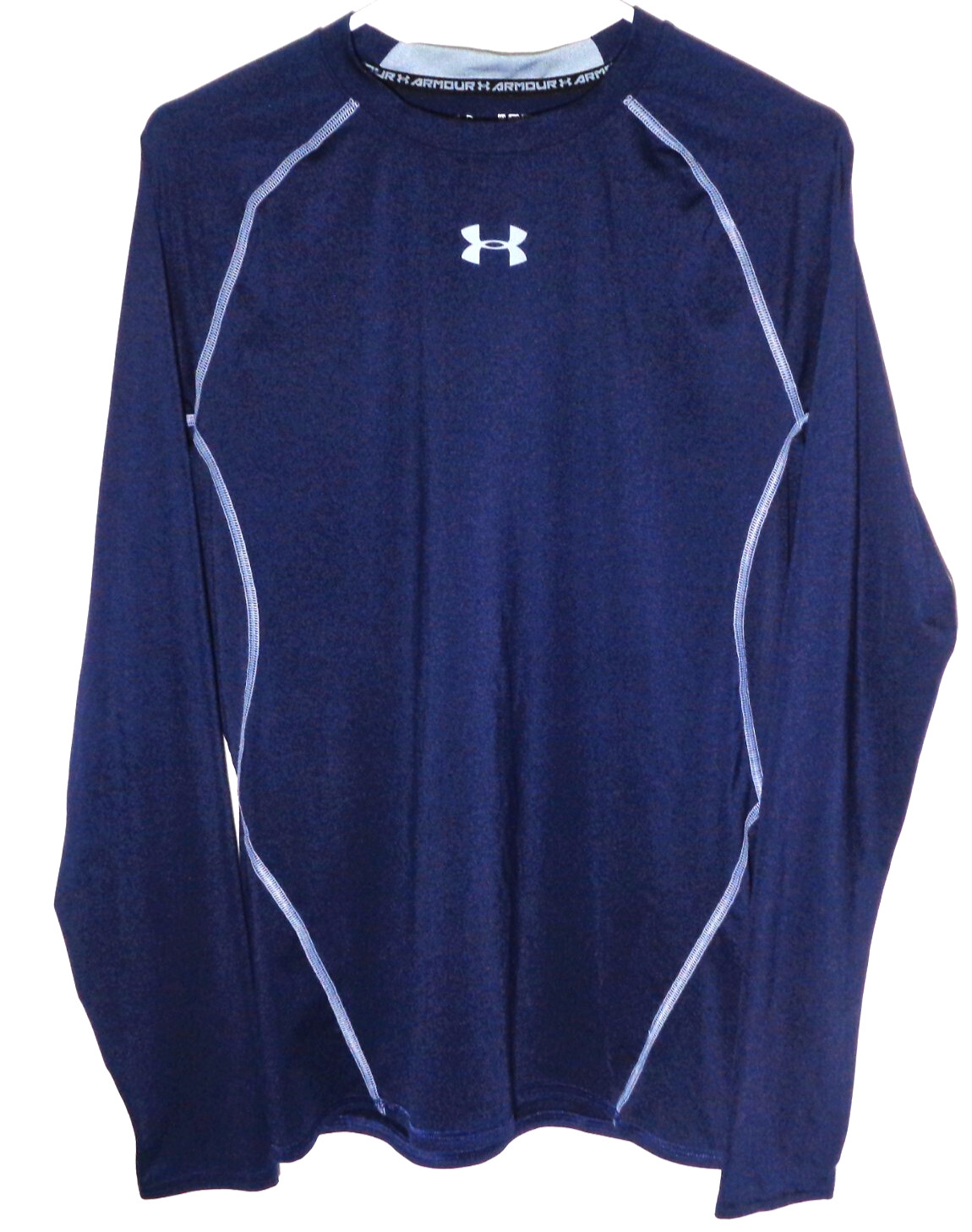 Men’s Polyester/Elastane, Navy Blue, Compression Shirt by Under Armour-Size XL