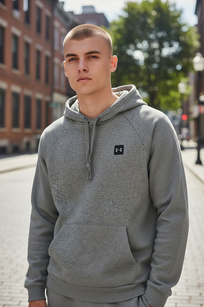 UnderArmour Size L Rival Fleece Hoodie. Loose Fit.  Looks Great.