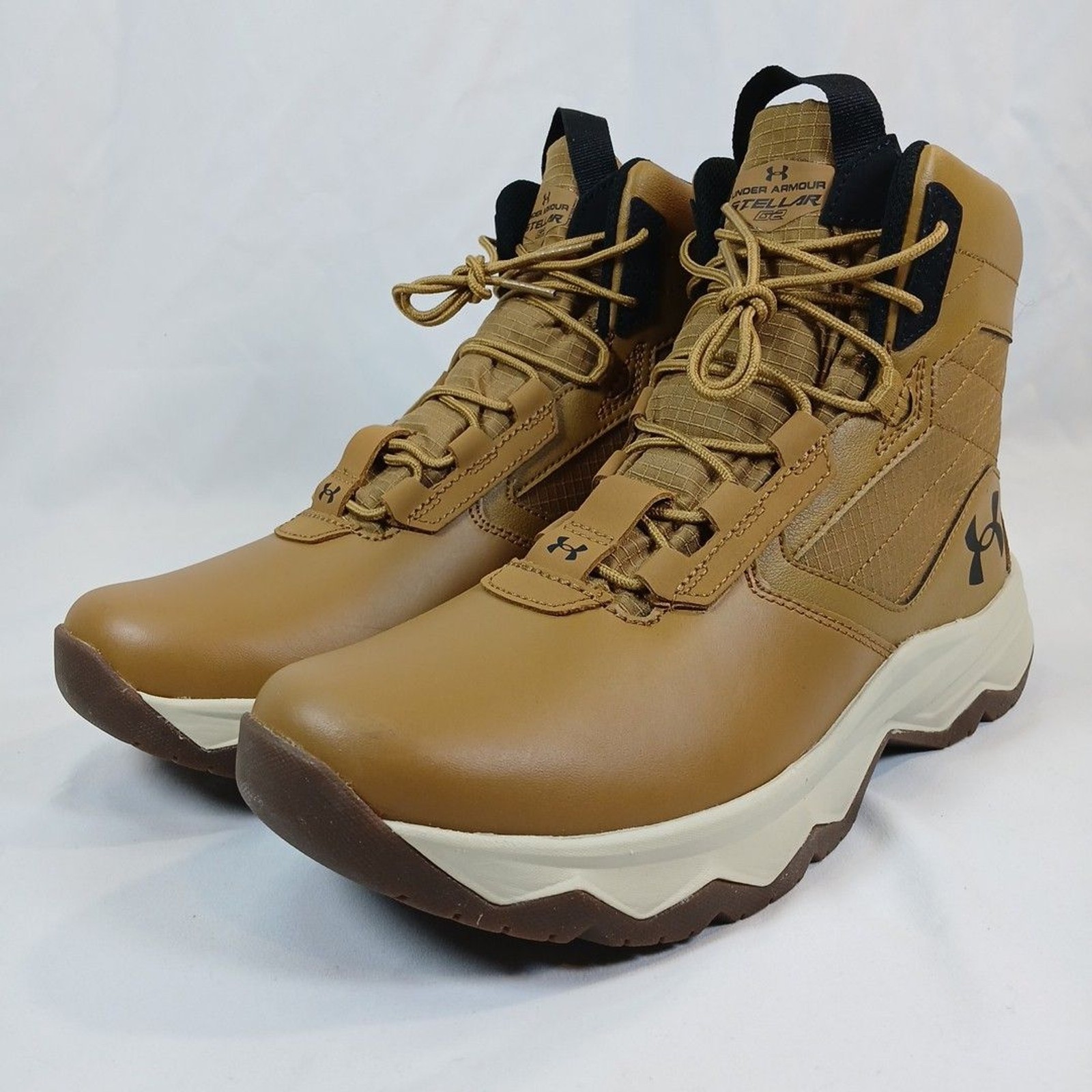 Under Armour UA Stellar G2 6″ Tactical Boots Men’s 8 Brown Leather Lightweight