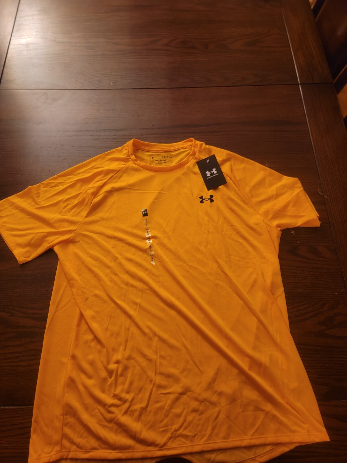 Under Armor T shirt, The Tech Tee, Mandarin orange, original tags