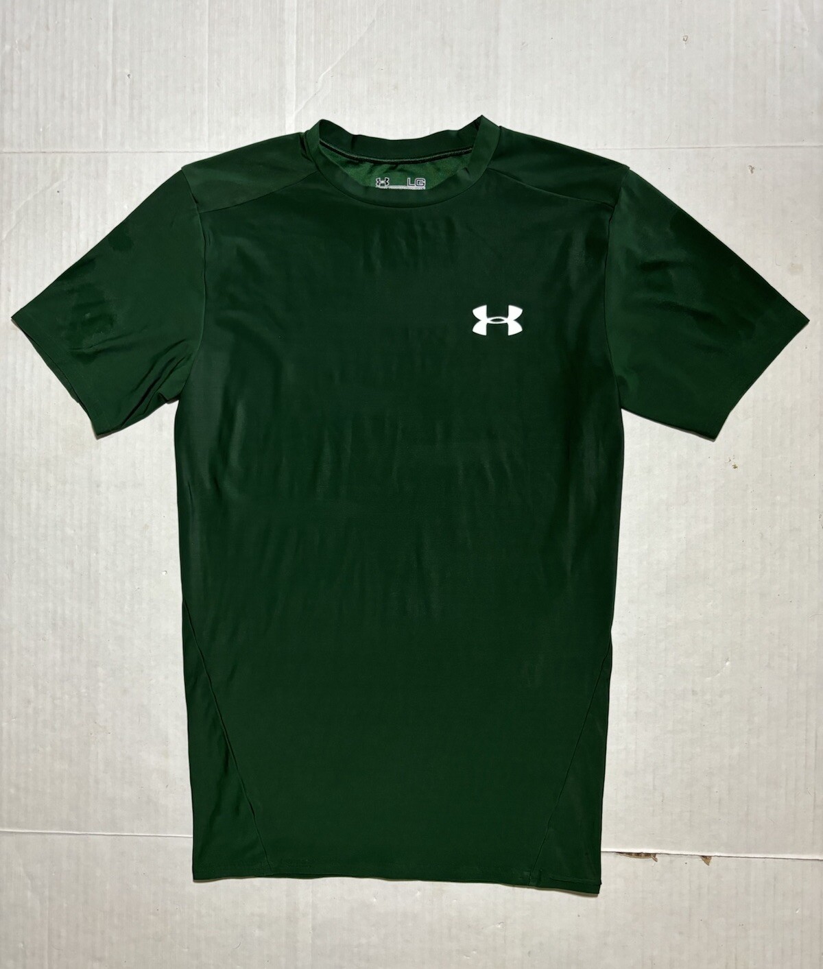 Under Armour Men’s Heat Gear Compression T Shirt Green Size L