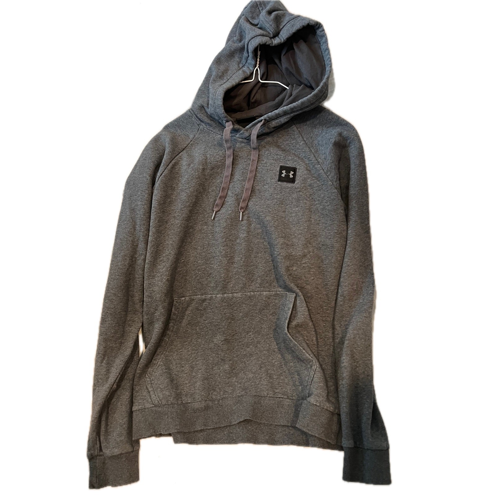 Under Armour Charcoal Gray Pullover Hoodie Mens L