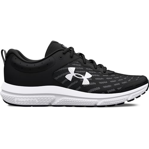 3026175 Under Armour Men Charged Assert 10 Black/Black/White Size 11.5