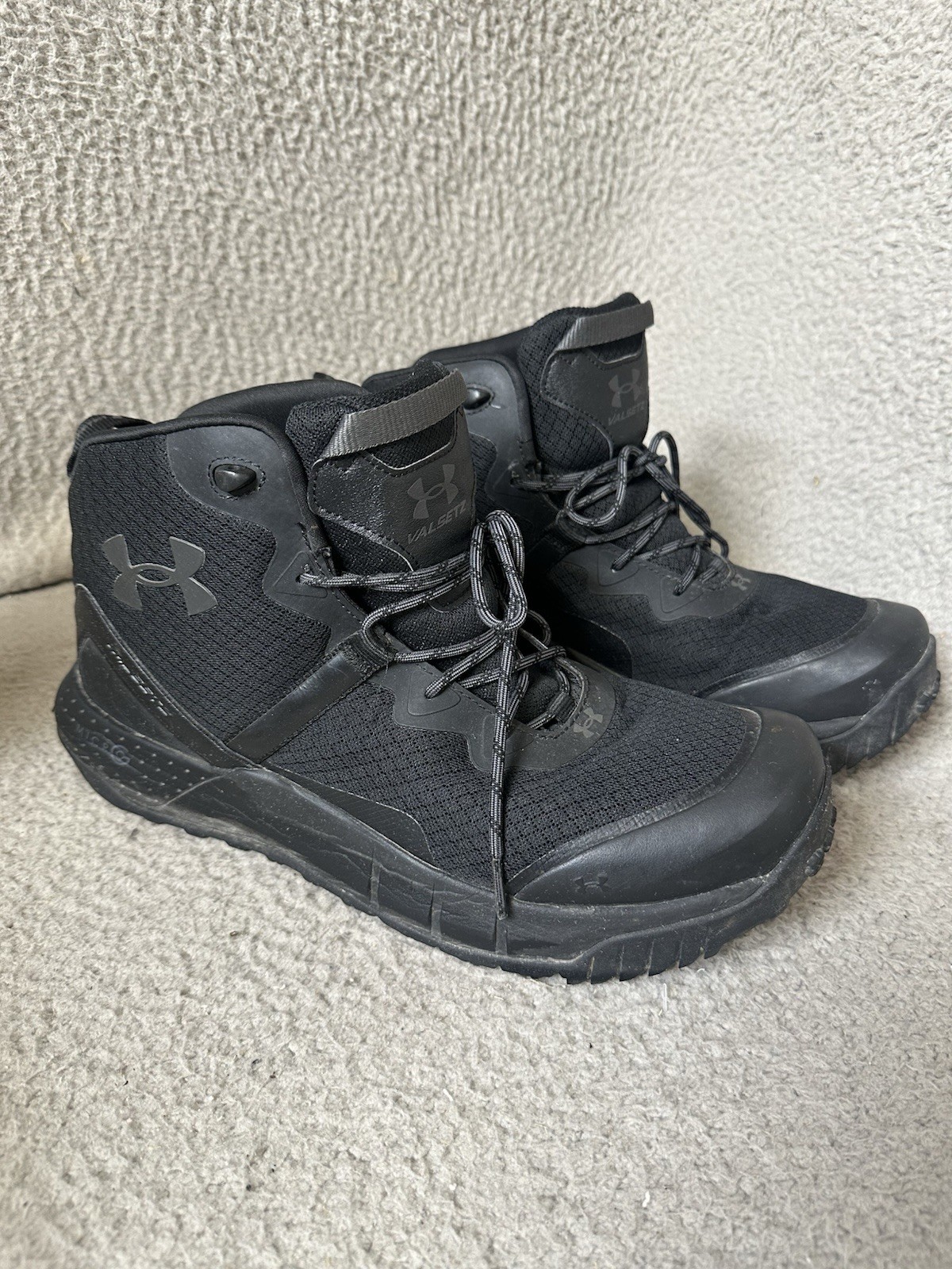 Under Armour Micro G Valsetz Zip Mid Tactical Boots Black Mens Size 13